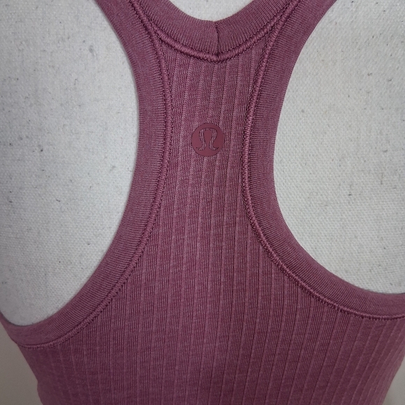 lululemon Ebb To Street Tank In Fague Ribbed Size 6 - Picture 6 of 11